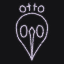 Otto's channel icon. A black background with simple lineart of a plague doctor mask. Above the mask is the name "Otto".